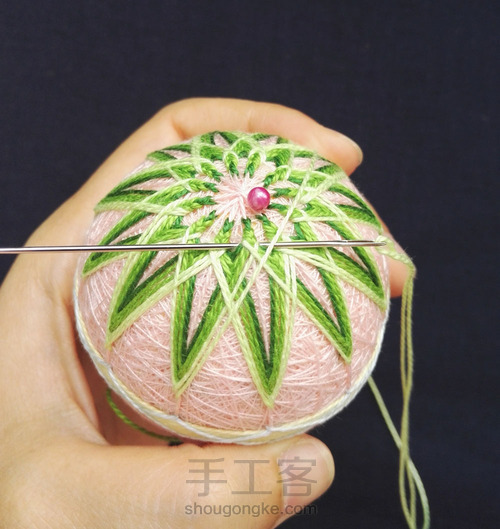 手鞠球-12重菊 第19步