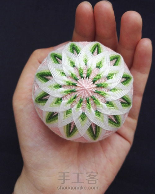 手鞠球-12重菊 第22步
