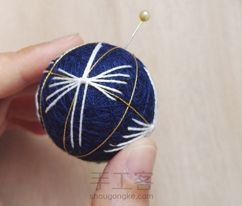 球上走绣之仙鹤 第15步