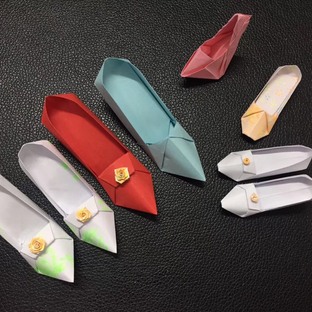 高跟鞋折纸教程