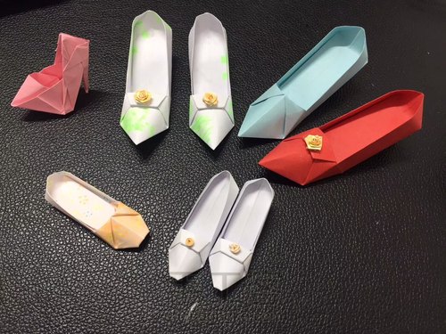 高跟鞋折纸教程 第65步
