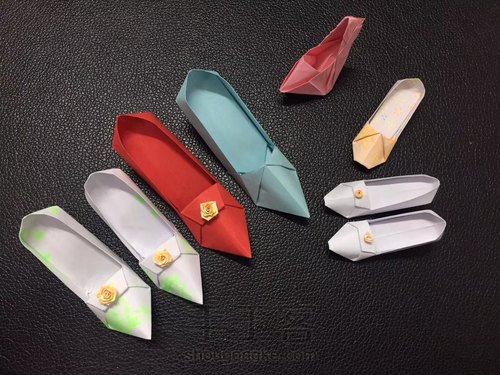 高跟鞋折纸教程 第66步