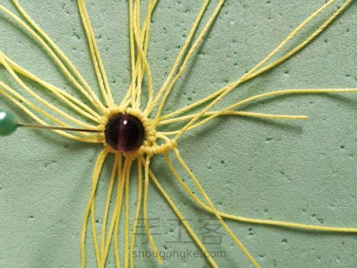 花朵耳环 第11步