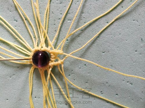 花朵耳环 第14步