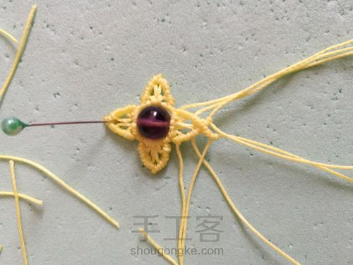 花朵耳环 第22步