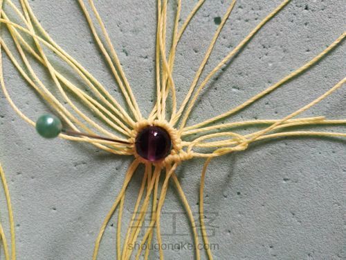 花朵耳环 第9步