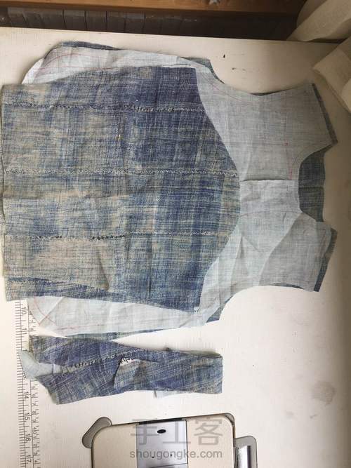 手作衣偏襟上衣 第4步