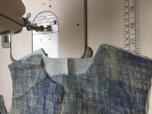 手作衣偏襟上衣 第5步