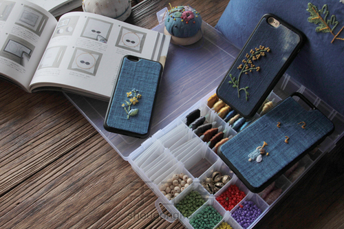 超简单的贴布刺绣手机壳制作教程 第15步