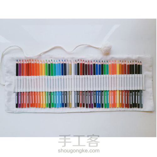 辉柏嘉彩铅笔帘 第10步