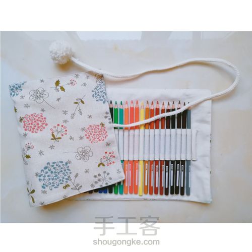 辉柏嘉彩铅笔帘 第11步