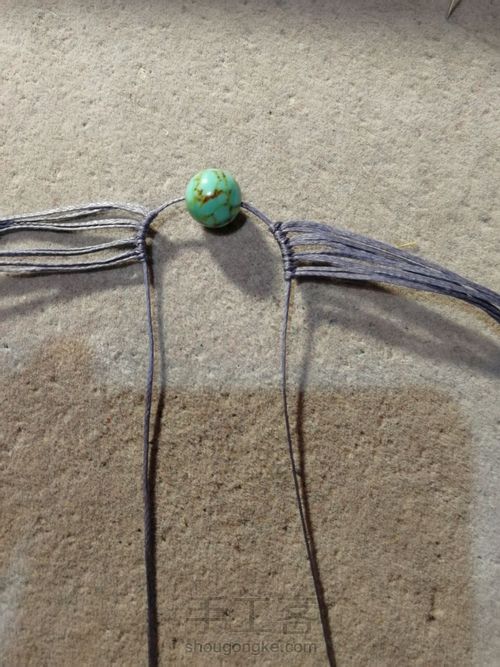 民族风耳环 第2步