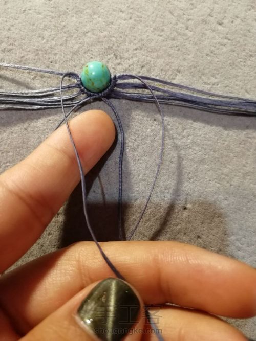 民族风耳环 第4步