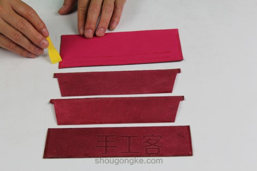 爱马仕Kelly wallet 凯莉钱包制作 第3步