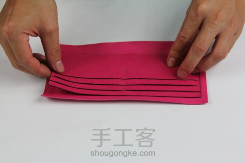 爱马仕Kelly wallet 凯莉钱包制作 第7步