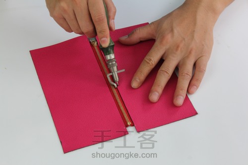 爱马仕Kelly wallet 凯莉钱包制作 第26步