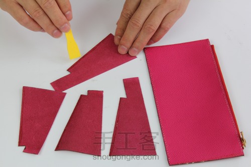 爱马仕Kelly wallet 凯莉钱包制作 第30步