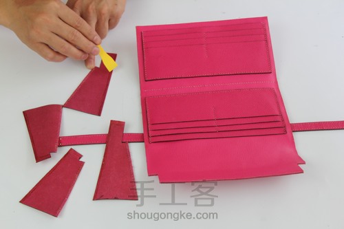 爱马仕Kelly wallet 凯莉钱包制作 第32步