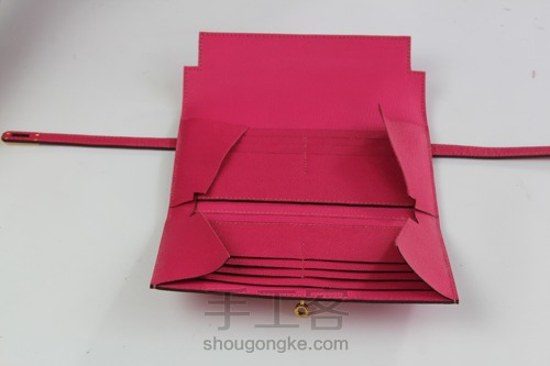 爱马仕Kelly wallet 凯莉钱包制作 第34步