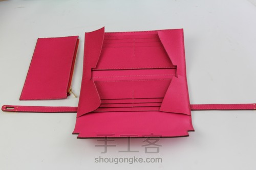 爱马仕Kelly wallet 凯莉钱包制作 第36步