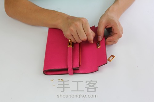 爱马仕Kelly wallet 凯莉钱包制作 第41步