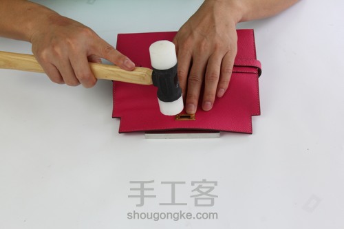 爱马仕Kelly wallet 凯莉钱包制作 第42步