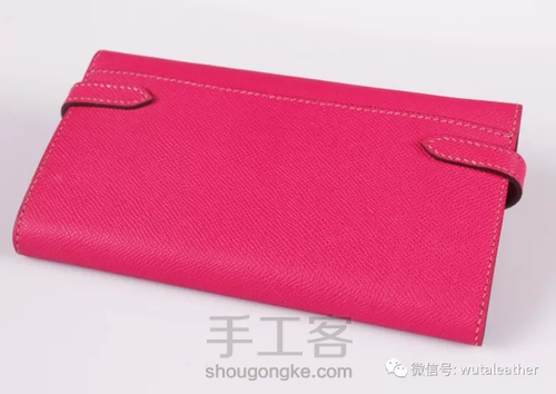 爱马仕Kelly wallet 凯莉钱包制作 第44步