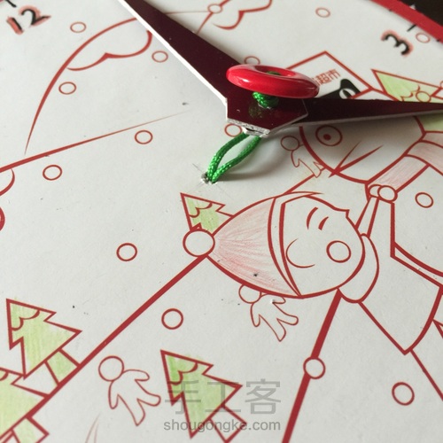 (原创)钟表模型学具 第14步