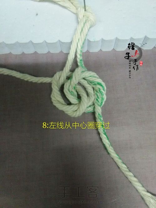 六瓣、八瓣曼陀罗花结 第16步