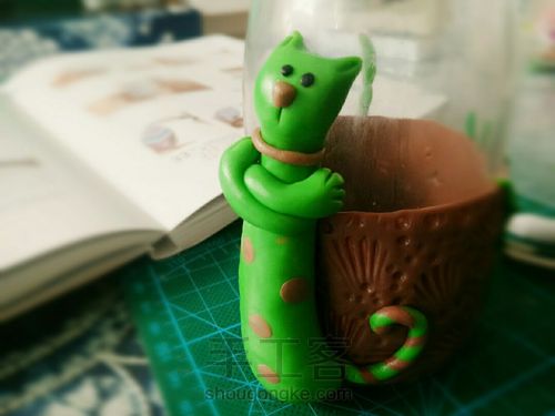 【陶趣手作】——牛奶瓶的华丽转身 第7步