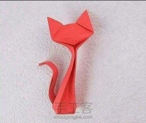 可爱的小狐狸折纸 第1步