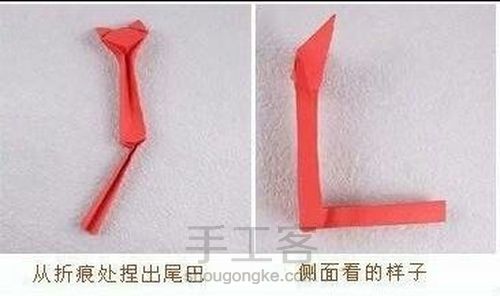 可爱的小狐狸折纸 第8步