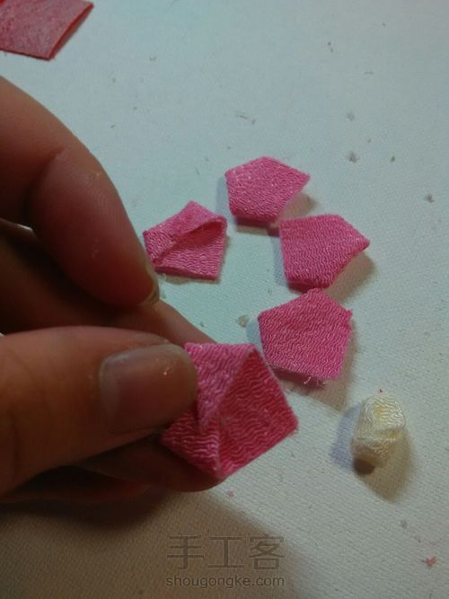 绉布玫瑰🌹 第12步