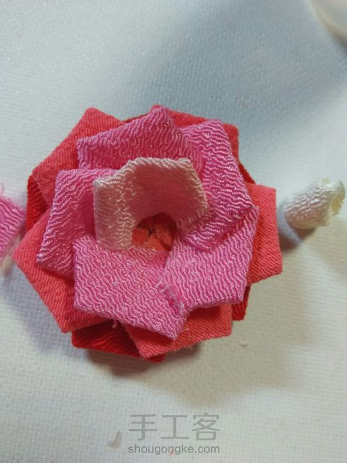 绉布玫瑰🌹 第17步