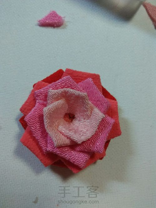 绉布玫瑰🌹 第18步