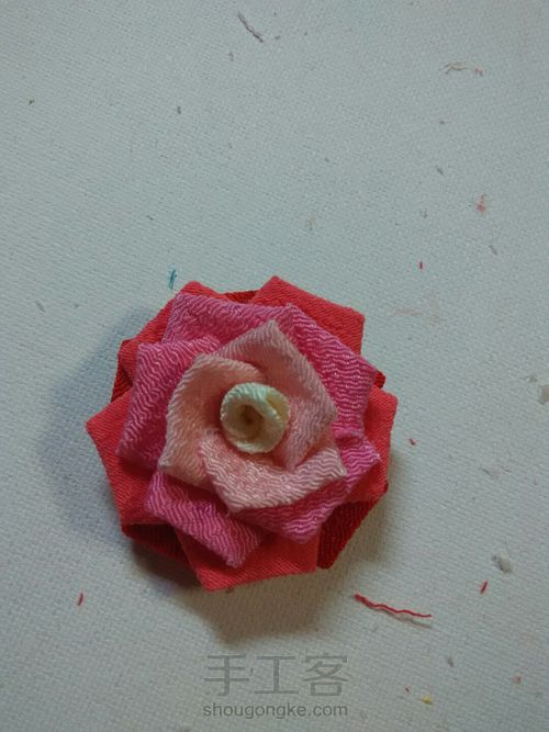 绉布玫瑰🌹 第19步