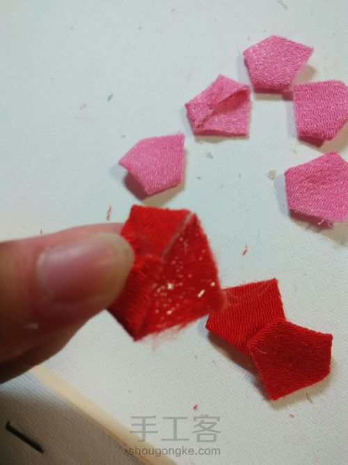 绉布玫瑰🌹 第8步