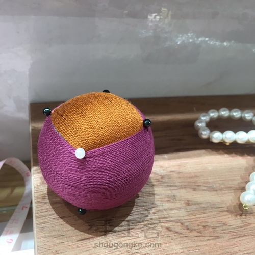 手鞠球。 第3步