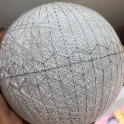 彩虹手鞠 第3步