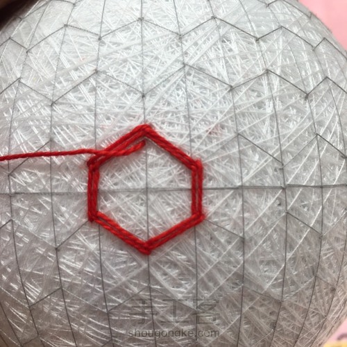 彩虹手鞠 第6步