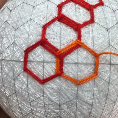 彩虹手鞠 第8步