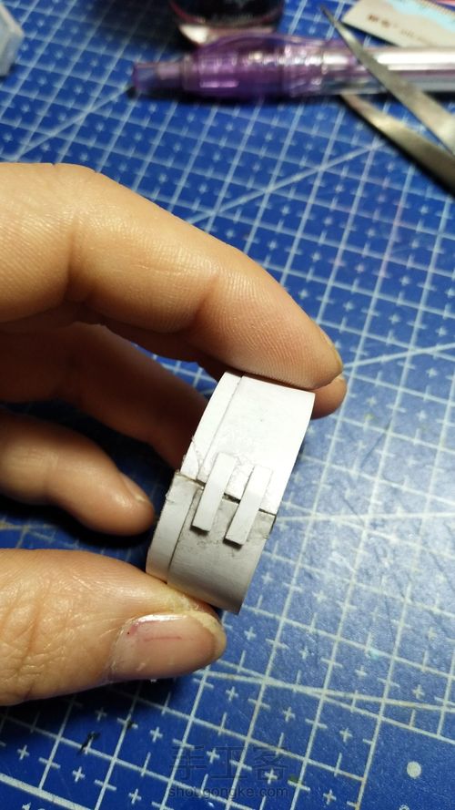 纸板做的食玩笼屉 第7步