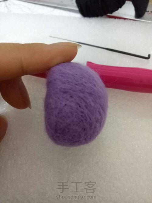 羊毛毡小动物胸针大集合(二) 第12步