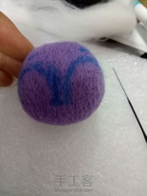 羊毛毡小动物胸针大集合(二) 第13步