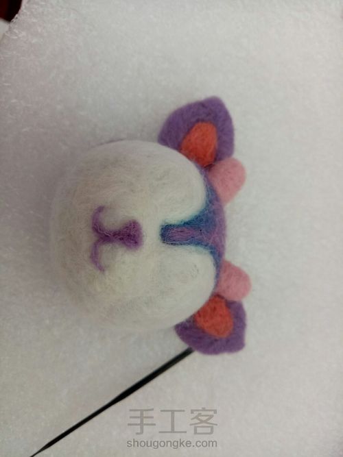 羊毛毡小动物胸针大集合(二) 第20步