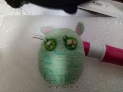 羊毛毡小动物胸针大集合(二) 第27步