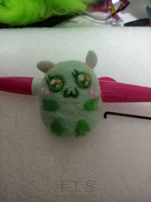 羊毛毡小动物胸针大集合(二) 第29步