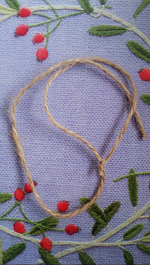 清新可爱的刺绣小吊件 第8步