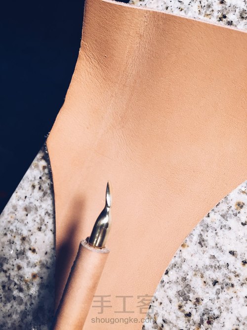 皮雕压擦器使用带雕刻 第5步