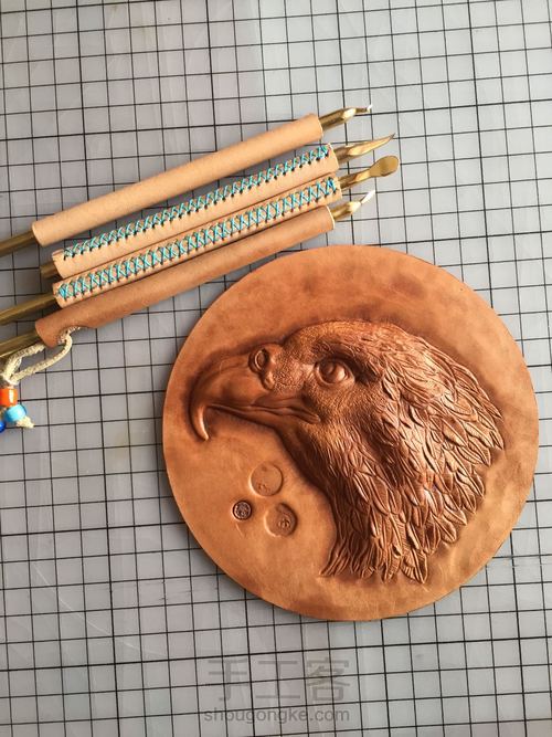 皮雕压擦器使用带雕刻 第18步